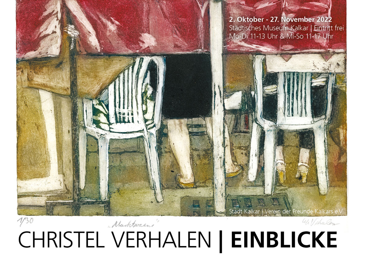 Plakat Ausstellung Christel Verhalen