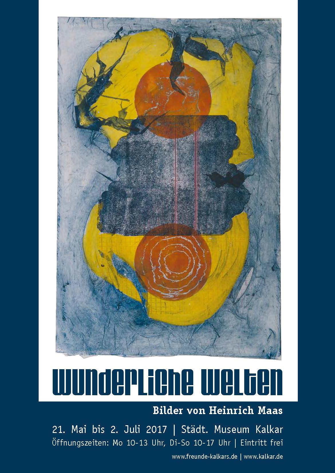 Plakat Ausstellung Heinrich Maas