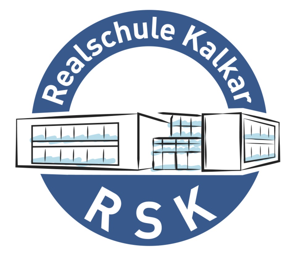 Auf dem Bild ist das Logo der Realschule Kalkar zu sehen.