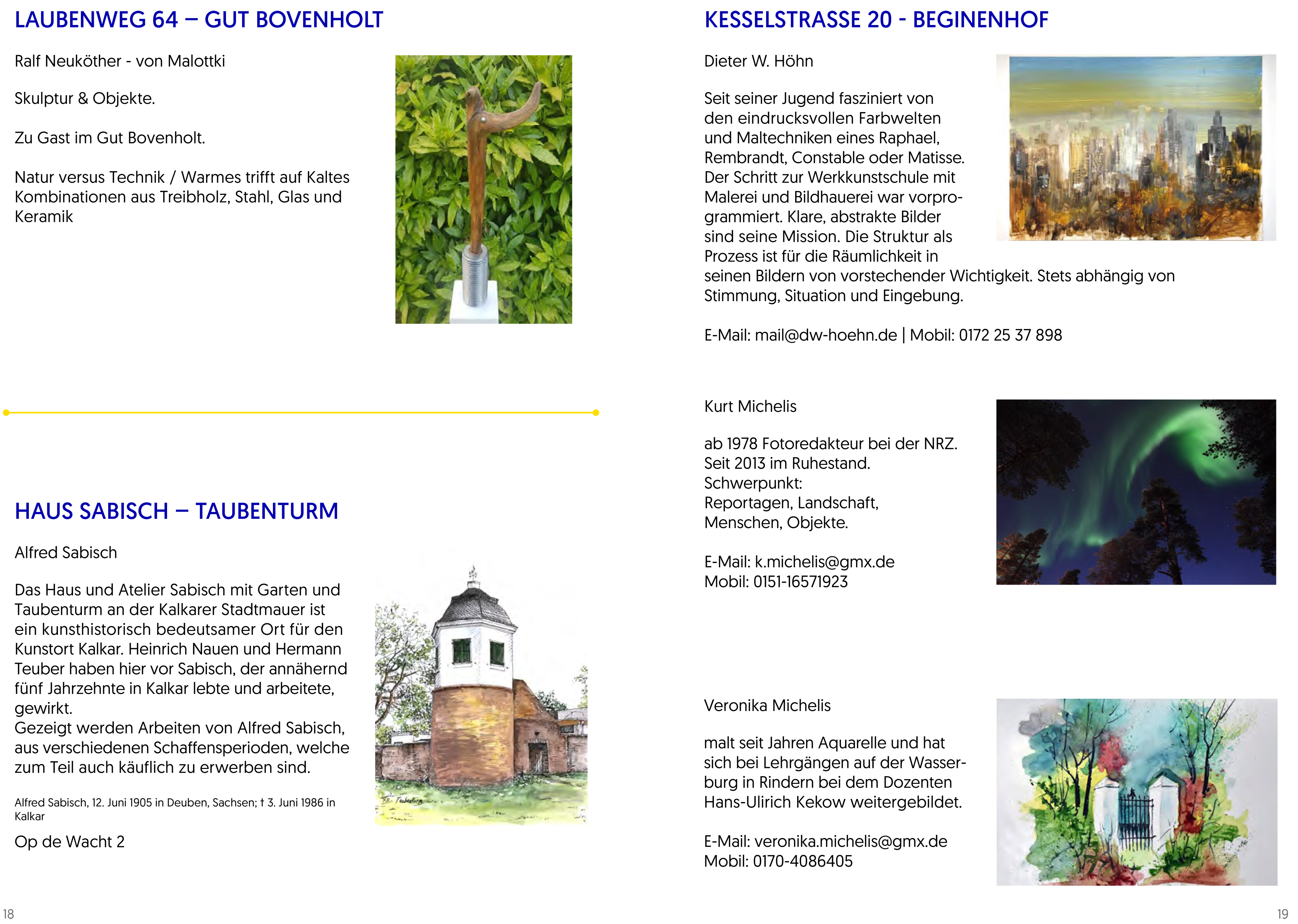 Kulturpfad Kalkar 2022, Flyer Seite 10