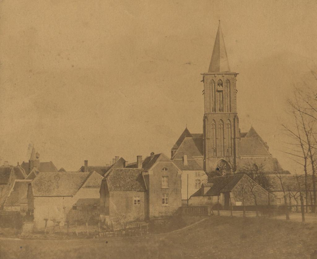Das Bild zeigt die St. Nicolai Kirche 1874