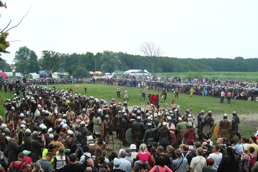 Das Bild zeigt das Wikingerfest in Wolin