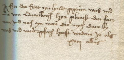 Ausschnitt aus dem Rechnungsbuch von 1545 (Stadtarchiv Kalkar R 7) mit den Ausgaben zum Transport der Linde von Qualburg nach Kalkar und den Kosten für das Einsetzen des Baumes auf dem Marktplatz. Ausschnitt aus dem Rechnungsbuch von 1545 (Stadtarchiv Kalkar R 7) mit den Ausgaben zum Transport der Linde von Qualburg nach Kalkar und den Kosten für das Einsetzen des Baumes auf dem Marktplatz.